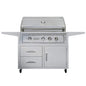 Edgestar 89K BTU 42" Wide Natural Gas Freestanding Grill Cart With Rotisserie And Lighted Knobs (SAK56935)