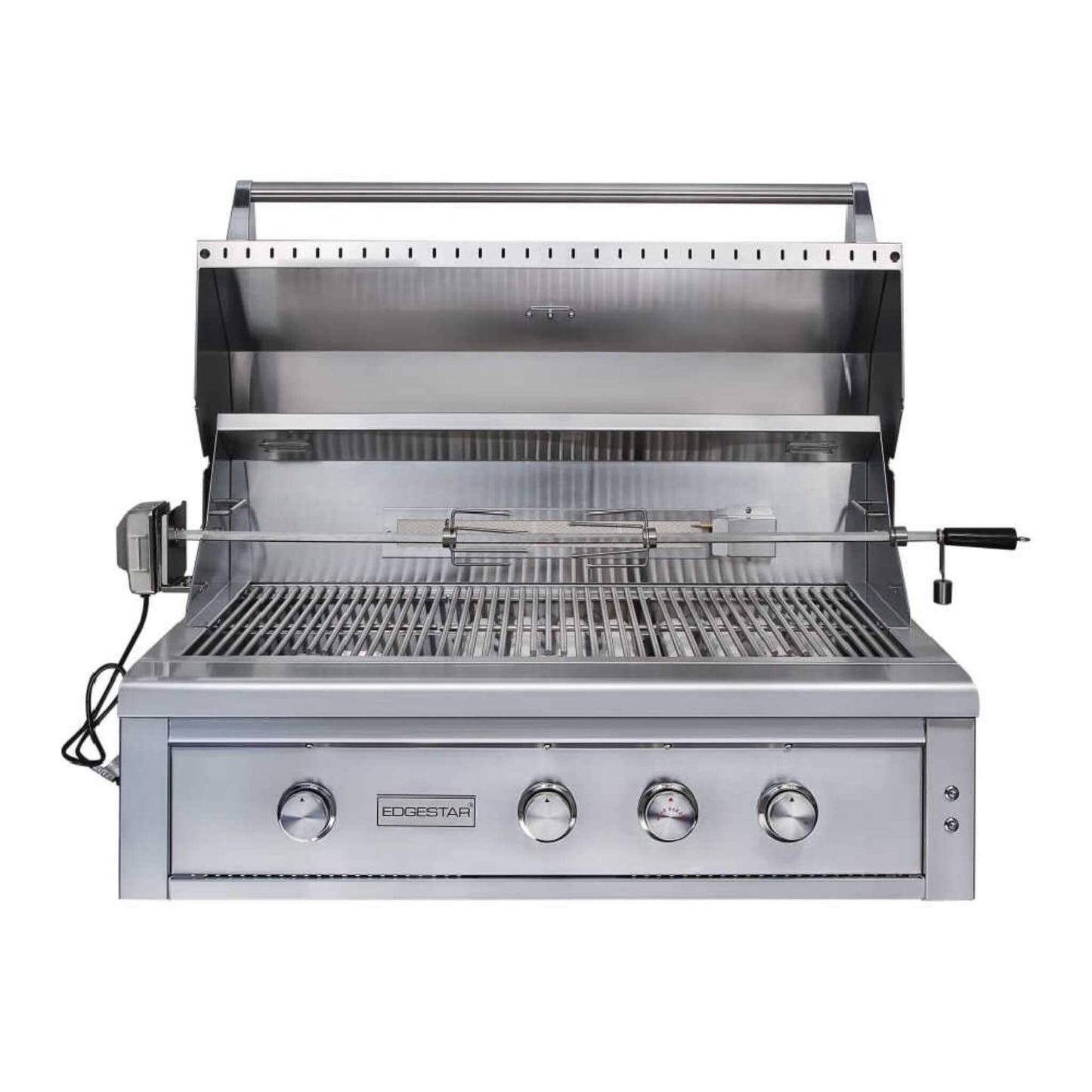 Edgestar 89K BTU 42" Wide Natural Gas Freestanding Grill Cart With Rotisserie And Lighted Knobs (SAK56935)