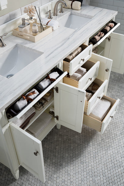 Brittany 72" Double Vanity in Bright White