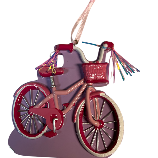 First Bike Pink Ornament