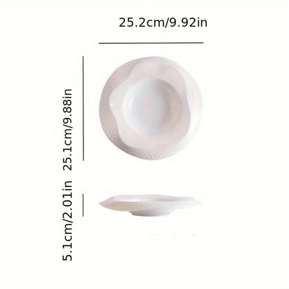 Chic Ceramic Serving Plates for Gourmet Desserts  25cm Diameter