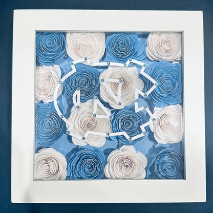 Custom College Flower Shadowbox