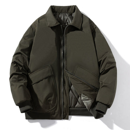 Men's Bomber Jacket Thickened Baseball Cotton Coat