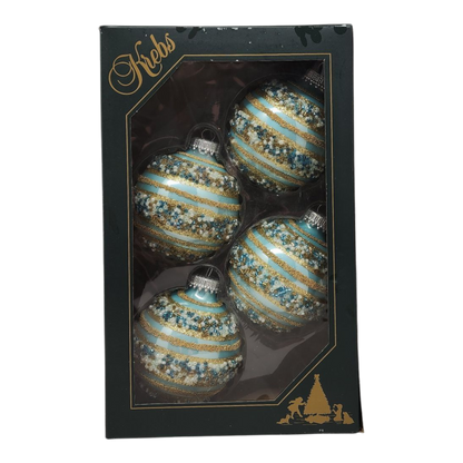 Krebs Value Glass Ball 4 pack - Gilded Jewel