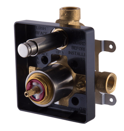 ALFI brand AB6801 Square Pressure Balanced Shower Mixer with Diverter