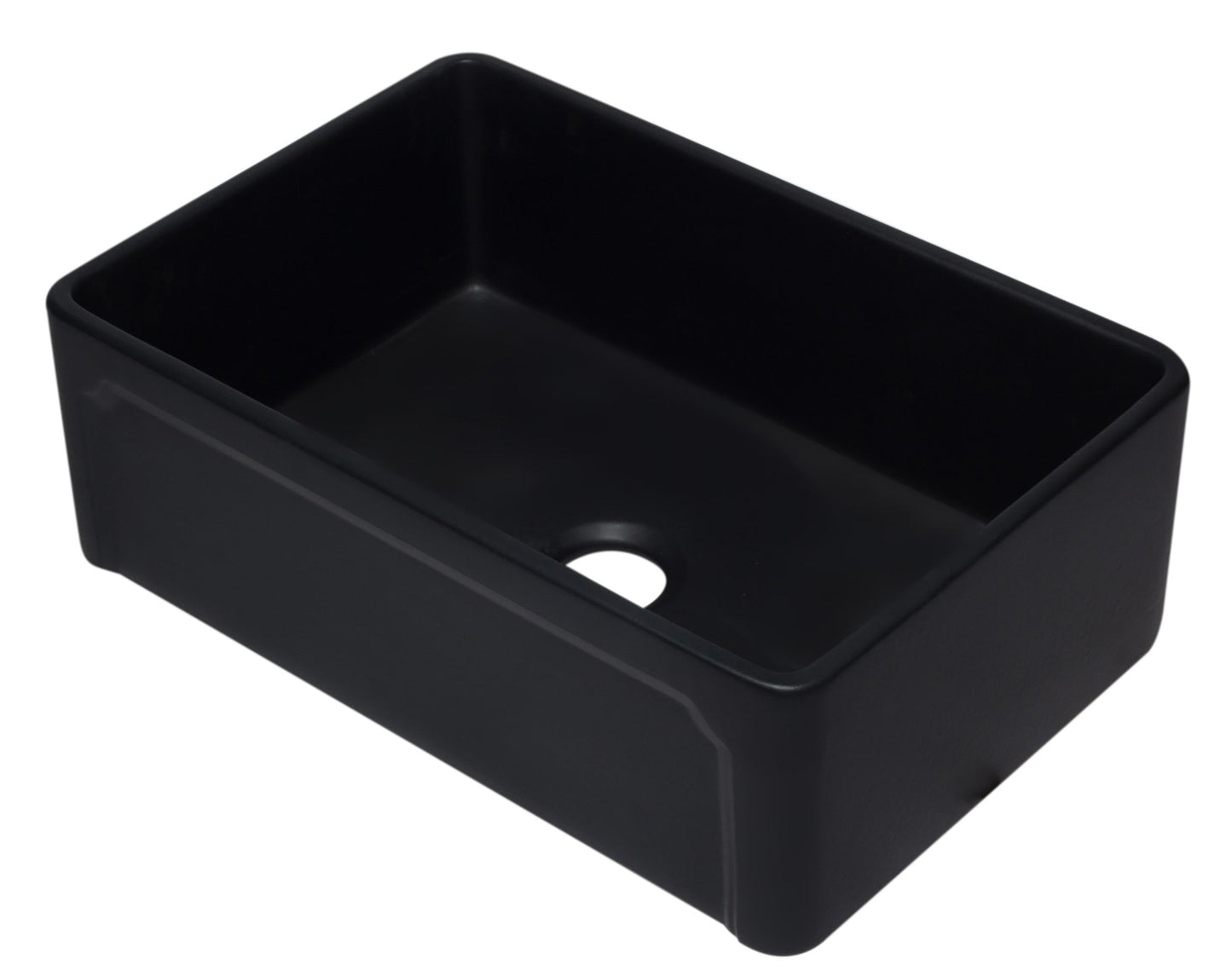 ALFI brand AB3020SB 30 inch Biscuit Reversible Single Fireclay Farmhouse Kitchen Sink