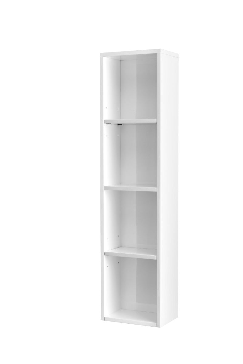 Milan 12" Storage Cabinet (Tall), Glossy White