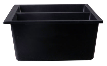 ALFI brand AB3420UM 34" Undermount Double Bowl Granite Composite Kitchen Sink