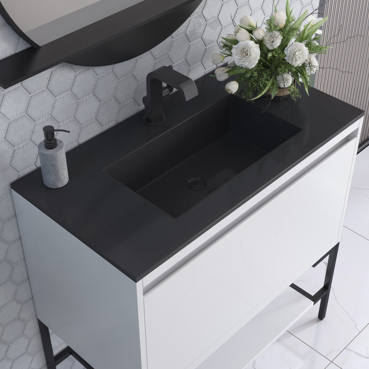 Mantova 35.4" Single Vanity Cabinet