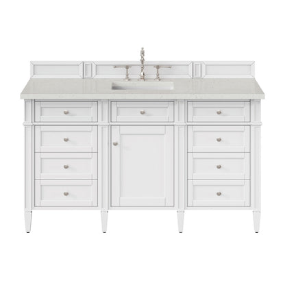 Brittany 60" Single Vanity in Bright White