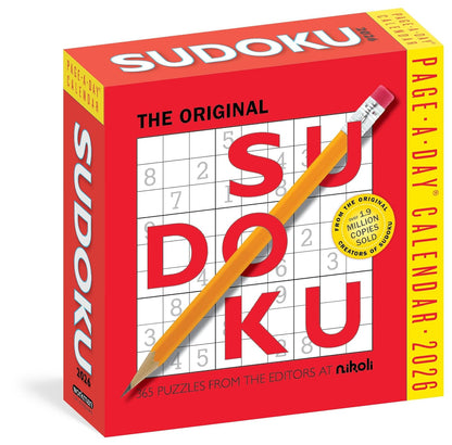 Original Sudoku Page-A-Day Calendar 2026