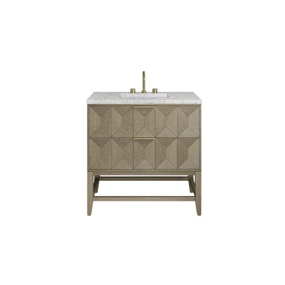 Emmeline 36" Single Vanity Cabinet, Pebble Oak