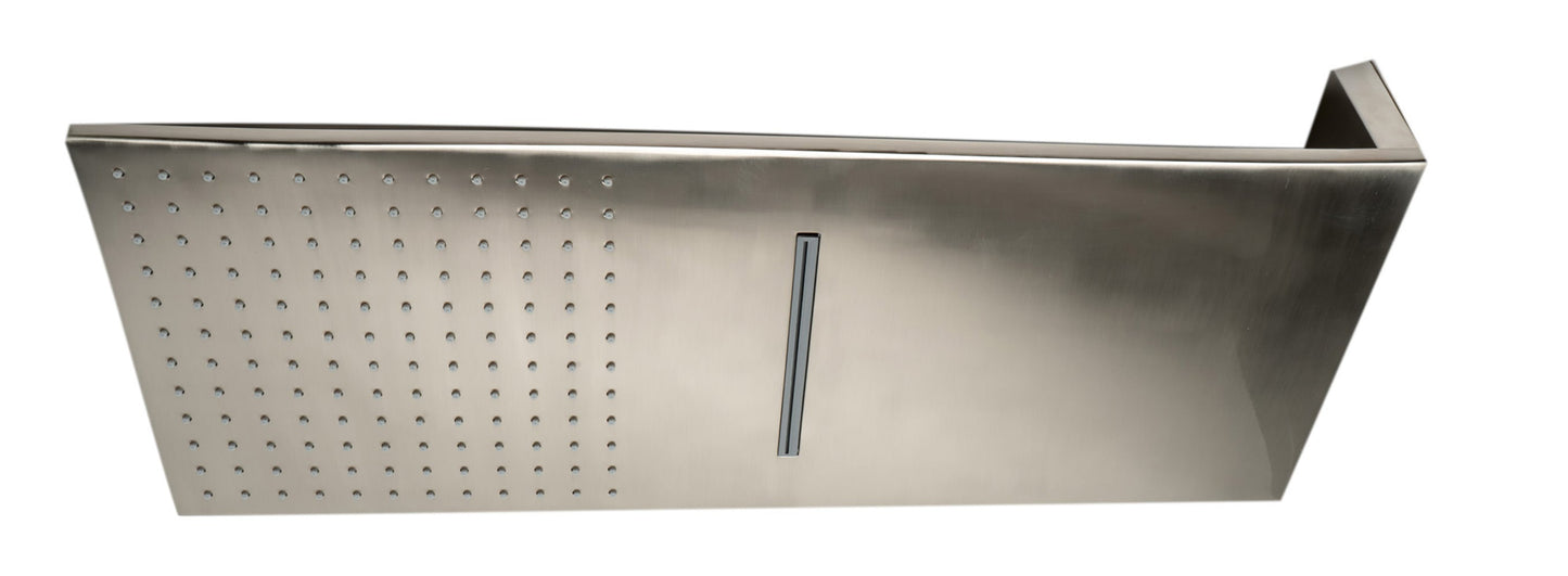ALFI brand RAIN10SW 10" Wall-Mounted Square Waterfall Rain Shower Head