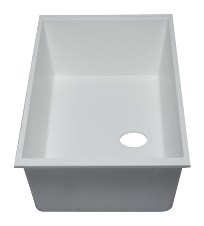 ALFI brand AB3322UM 33" Single Bowl Undermount Granite Composite Kitchen Sink