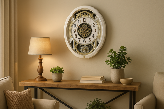 Elegant Musical Clock Lifestyle - Kitchen + Metal Home Decor