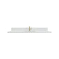 60" Single Top, Single-Hole, 3 CM White Zeus Silestone w/ Backsplash & Sink
