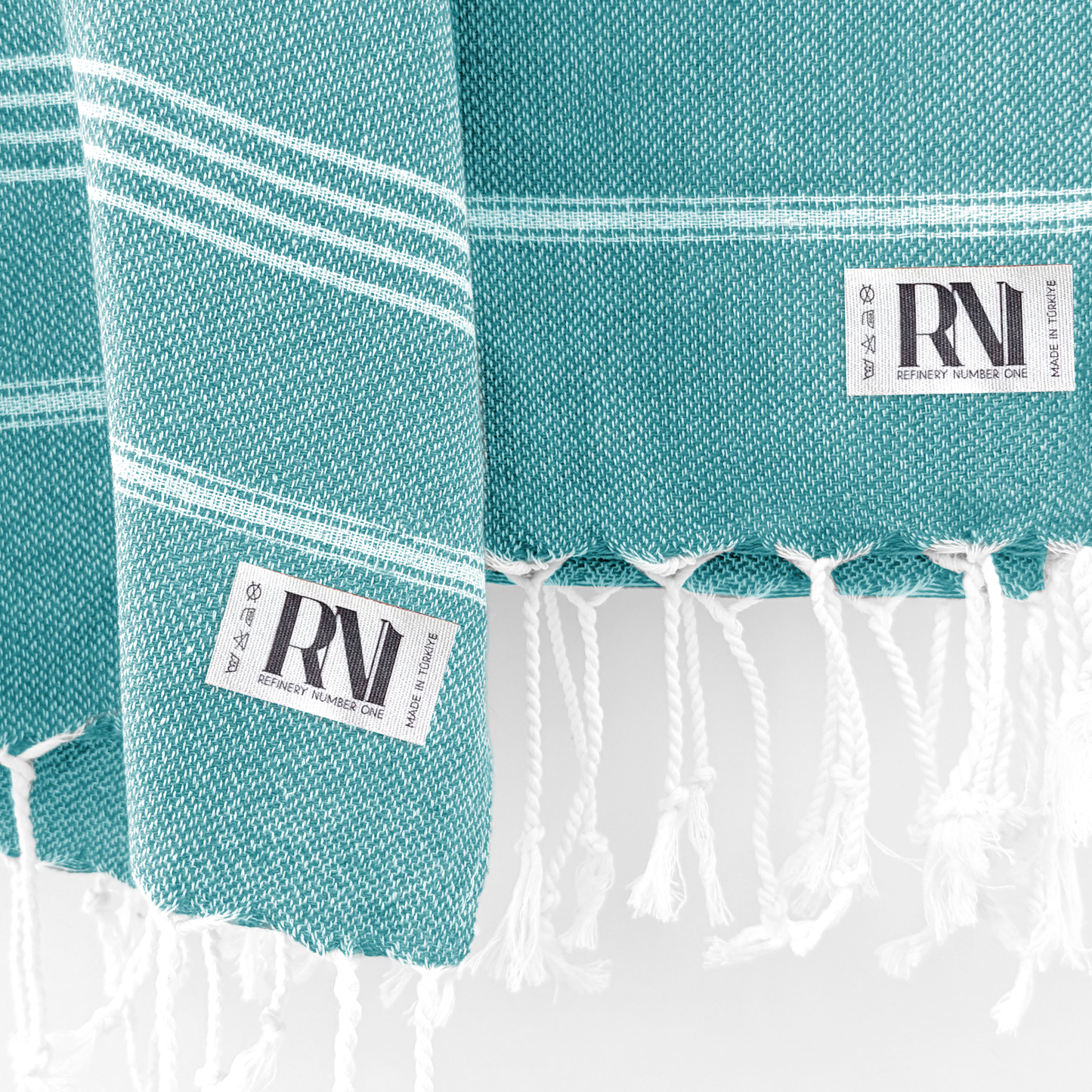Istanbul Classic Turkish Hand Towel Set of 2 for Kitchen, Bath, Beach, Gym, and Yoga 17"x30"