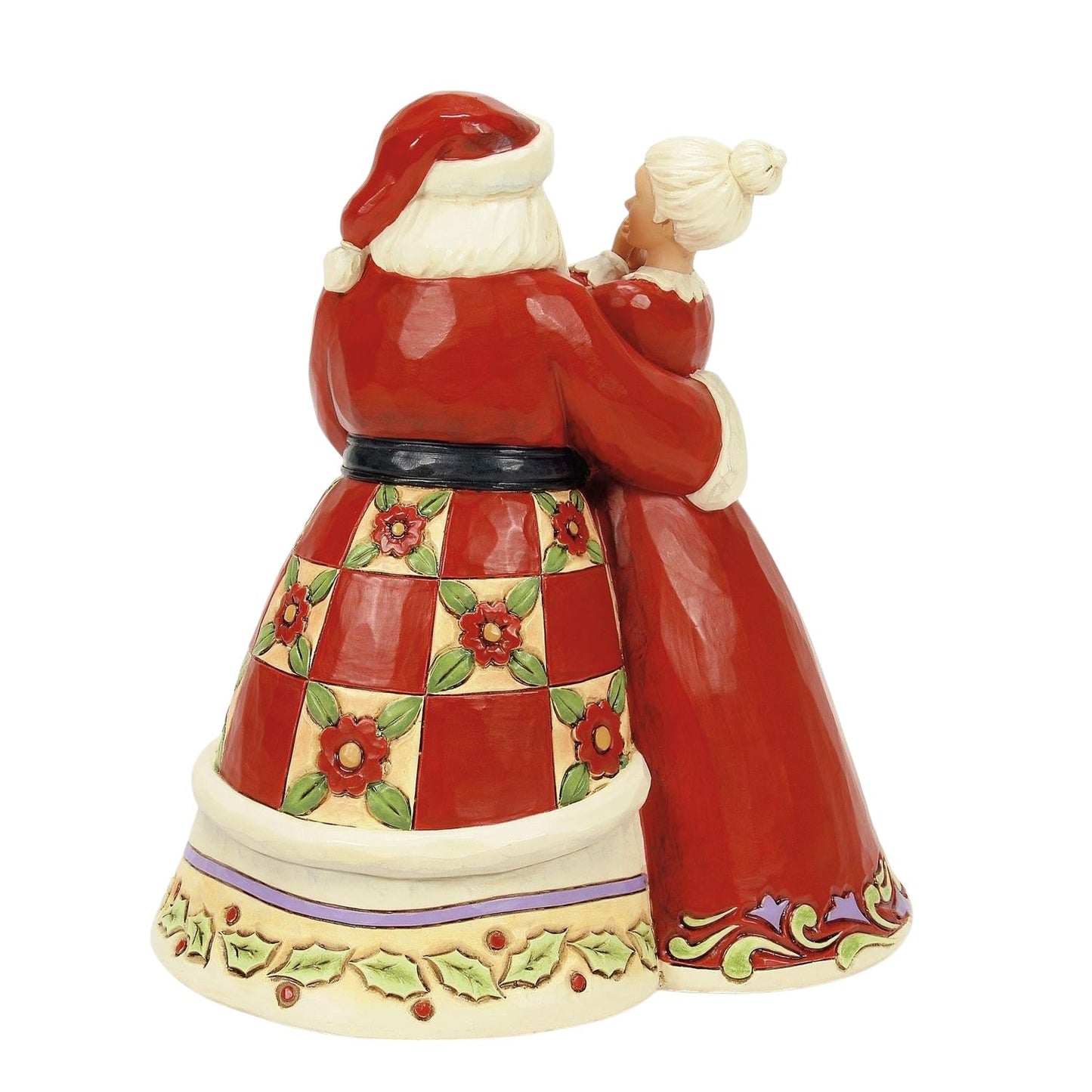 Santa and Mrs Claus Dancing Figurine