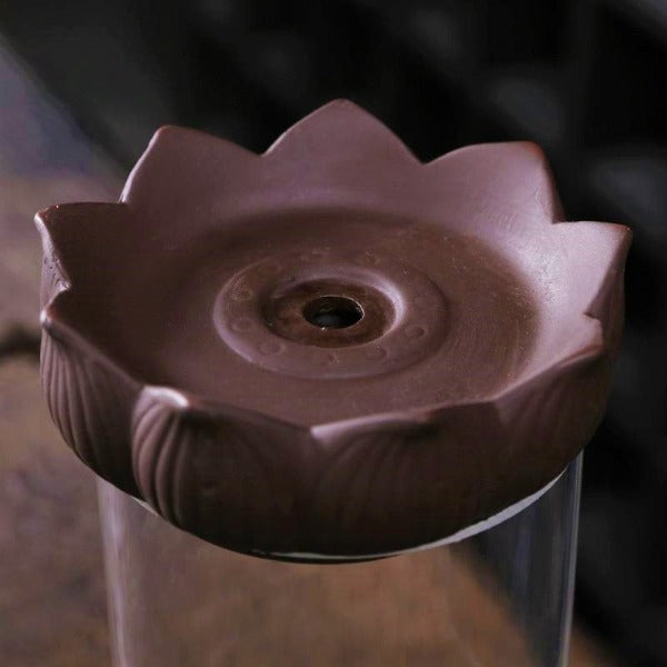 Glass Little Monk Backflow Incense Burner