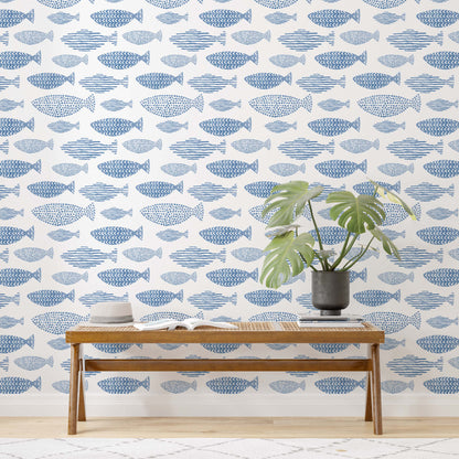 Blue fish wallpaper