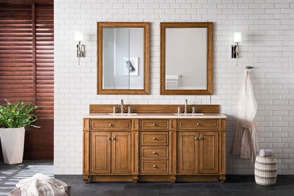 Bristol 72" Double Vanity Cabinet, Bright White