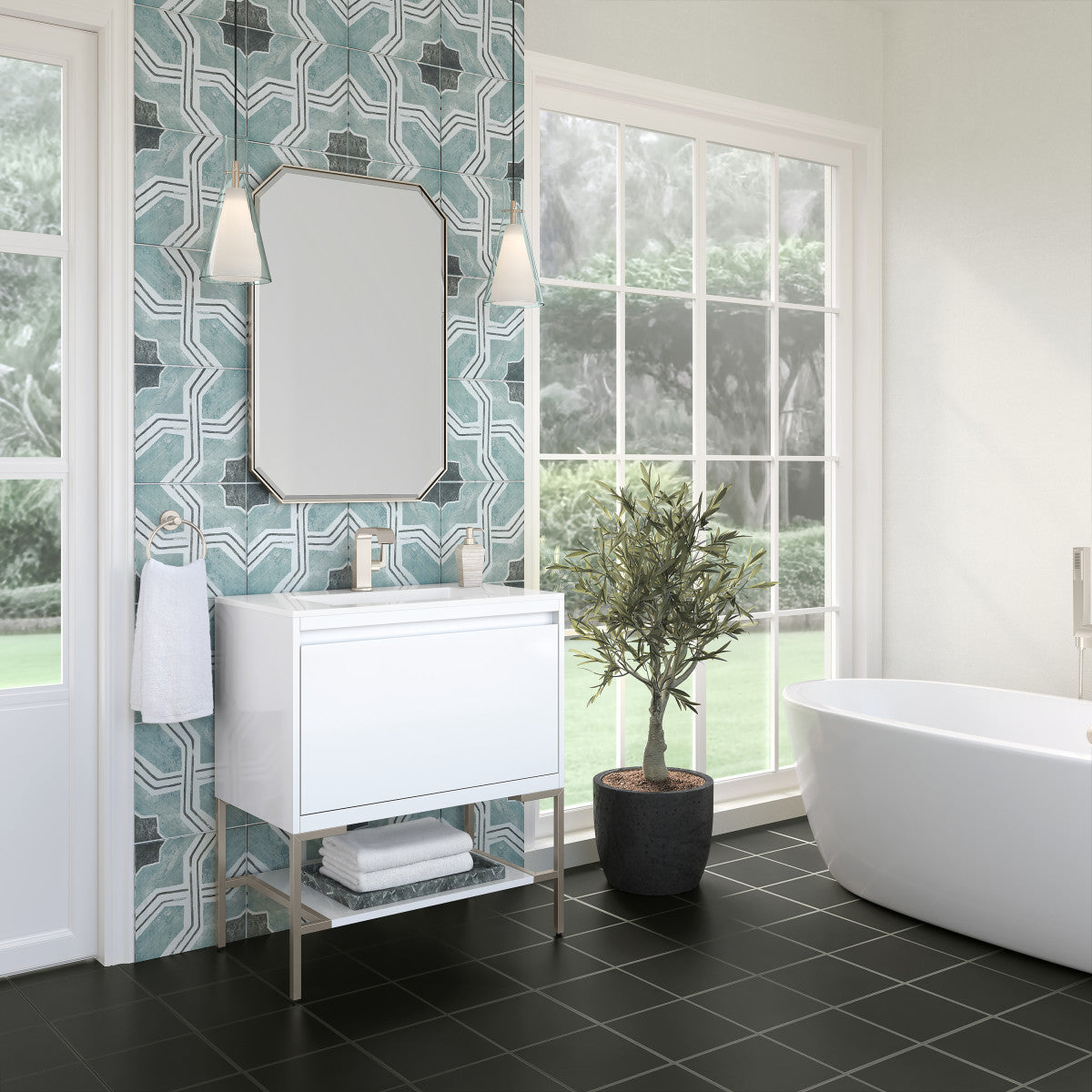 Mantova 31.5" Single Vanity Cabinet