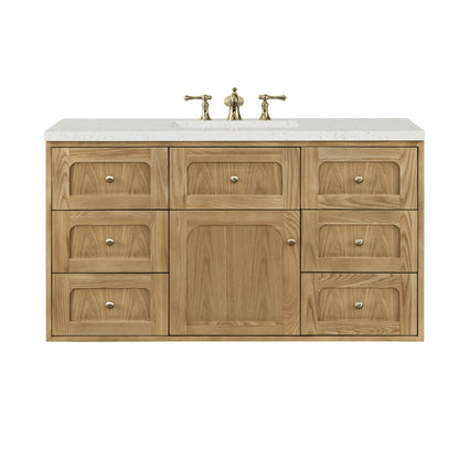 Laurent 48" Single Vanity Cabinet, Light Natural Oak