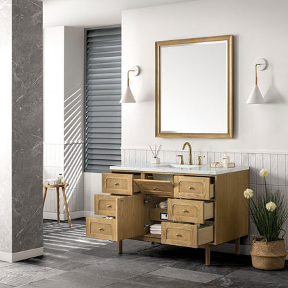 Laurent 48" Single Vanity Cabinet, Light Natural Oak