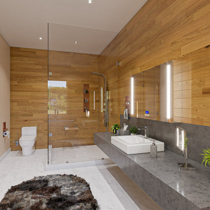 ALFI brand  ABSP10 Modern Stainless Steel Shower Panel with 4 Body Sprays