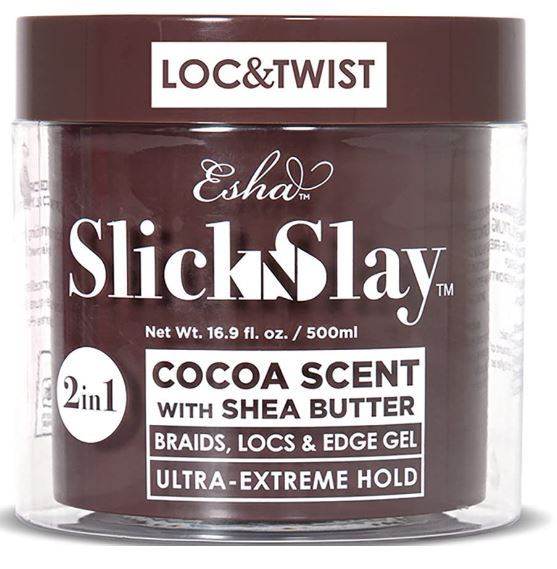 Esha Slick N Slay Braiding Gel – 3-in-1 Braid and Edge Gel – Ultra Extreme Hold Gel for Hair 16.9OZ - 500ml