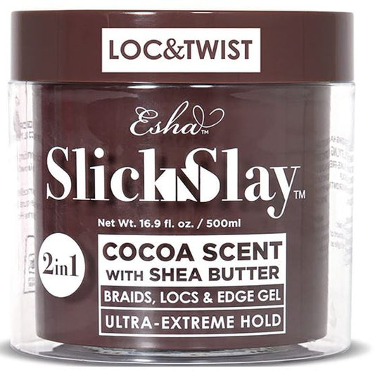 Esha Slick N Slay Braiding Gel – 3-in-1 Braid and Edge Gel – Ultra Extreme Hold Gel for Hair 16.9OZ - 500ml