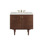 Amberly 36" Single Vanity Cabinet, Mid-Century Walnut