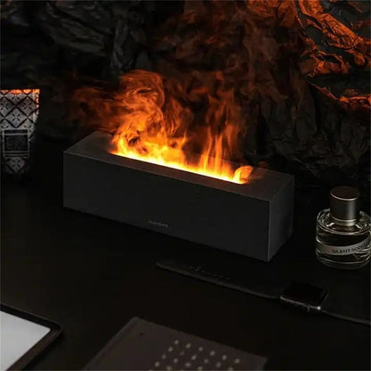 200ml Flame Humidifier Aromatic Essential Oil Electric Ultrasonic Diffuser