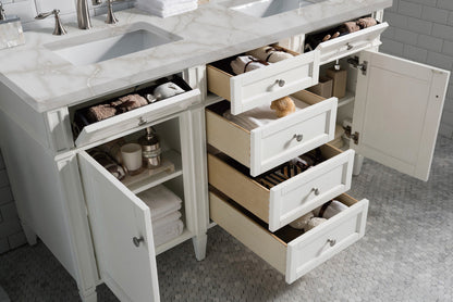 Brittany 60" Double Vanity in Bright White