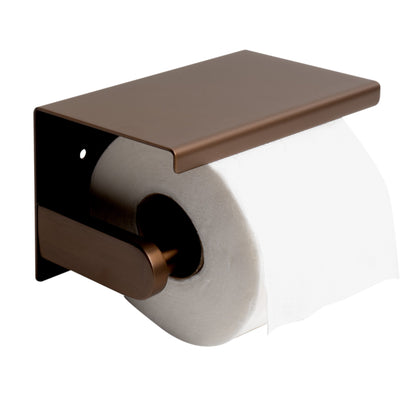 AlFI brand ABTPP66 Stainless Steel Toilet Paper Holder with Shelf