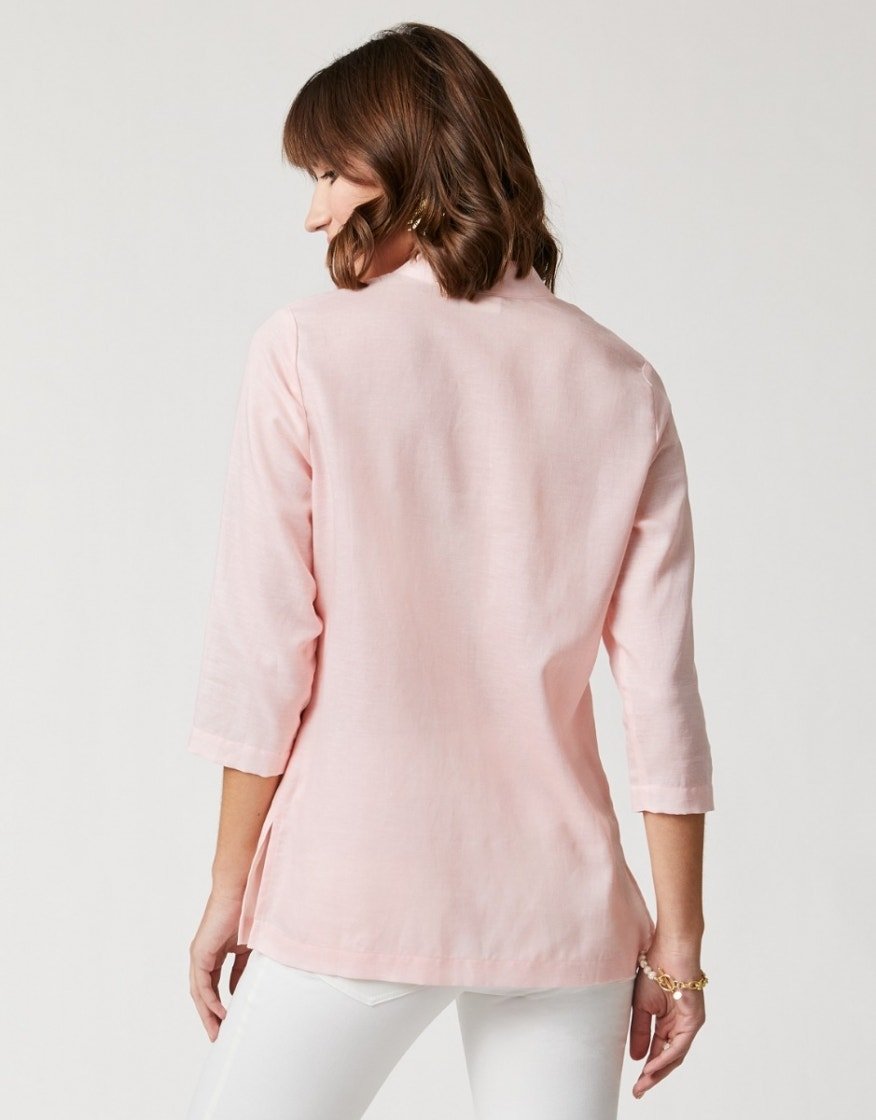 Everleigh Tunic - Woodblock Floral Embroidery