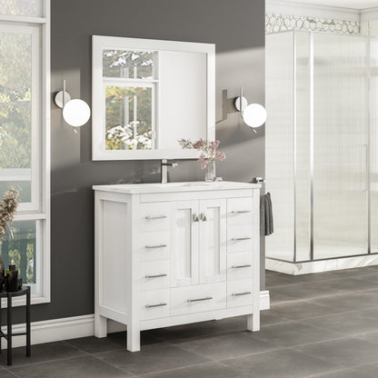 Eviva Pure Single-Handle Waterfall Single-Hole Bathroom Faucet with Deckplate Included in Brushed Nickel