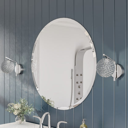 Eviva Round 24" x 24" Circle/Round Frameless Mirror