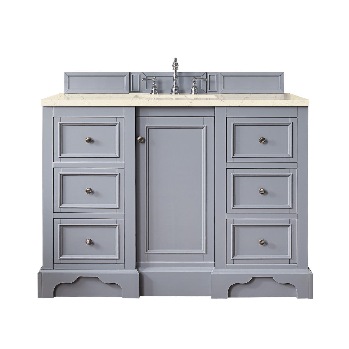 De Soto 48" Single Vanity Cabinet, Bright White