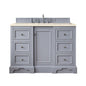 De Soto 48" Single Vanity Cabinet, Bright White