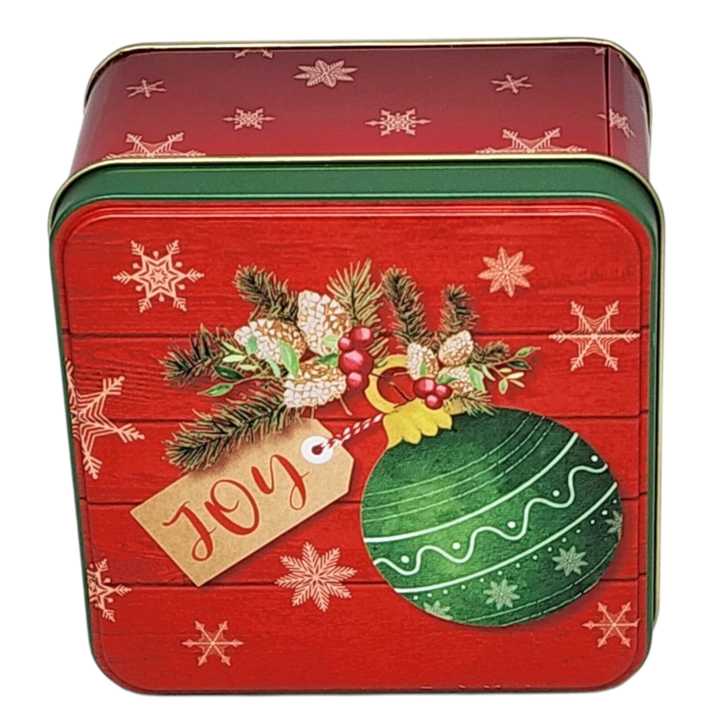 Joyful Ornament Treat Tin - 4 Inch
