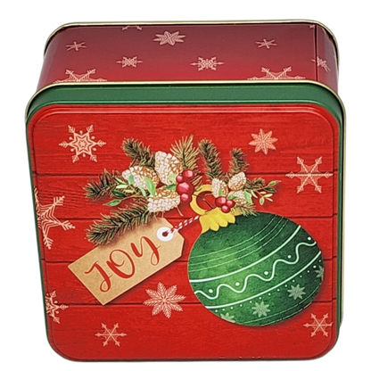 Joyful Ornament Treat Tin - 4 Inch