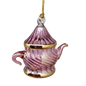 Egyptian Glass Teapot Ornaments - Spiral Pink