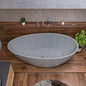 ALFI brand  ABCO72TUB 72" Solid Concrete Tear Drop Freestanding Bathtub