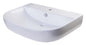 ALFI brand  AB112  28" White D-Bowl Porcelain Wall Mounted Bath Sink
