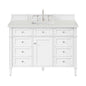 Brittany 48" Single Vanity in Bright White