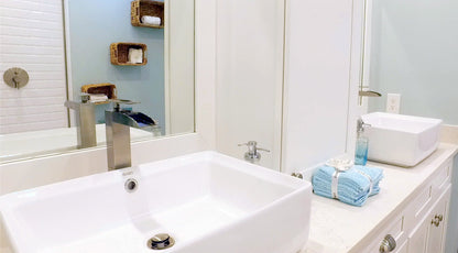 EAGO BA131  20" RECTANGULAR CERAMIC ABOVE MOUNT BASIN VESSEL SINK