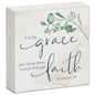 Expressions of Faith Wood Block Sign - 6 Verses | Solid Poplar Wood | Made in the USA