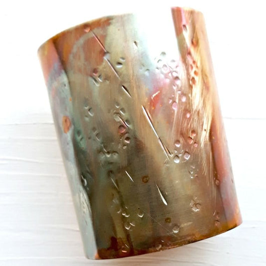 Brass Cuff Bracelet Jewelry – Premium Extra Wide Handmade Statement for Women