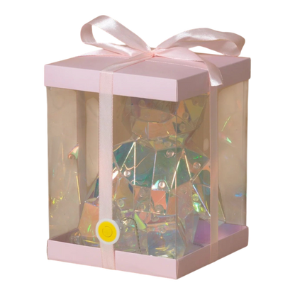 Lighted Holographic Bear in a Gift Box - 7 Inch